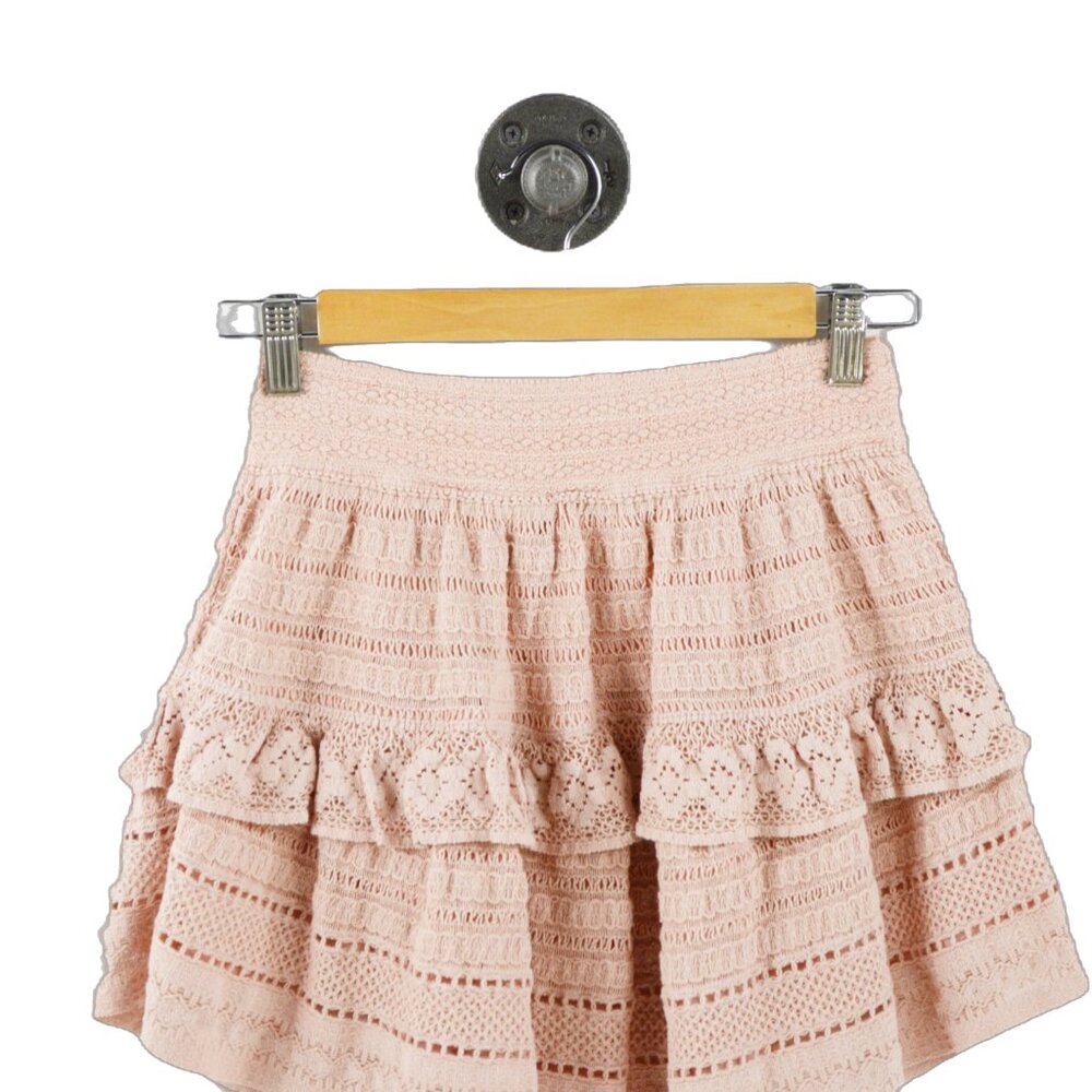Aerie Lace Skater Mini Skirt #211-40 - Picture 2 of 3